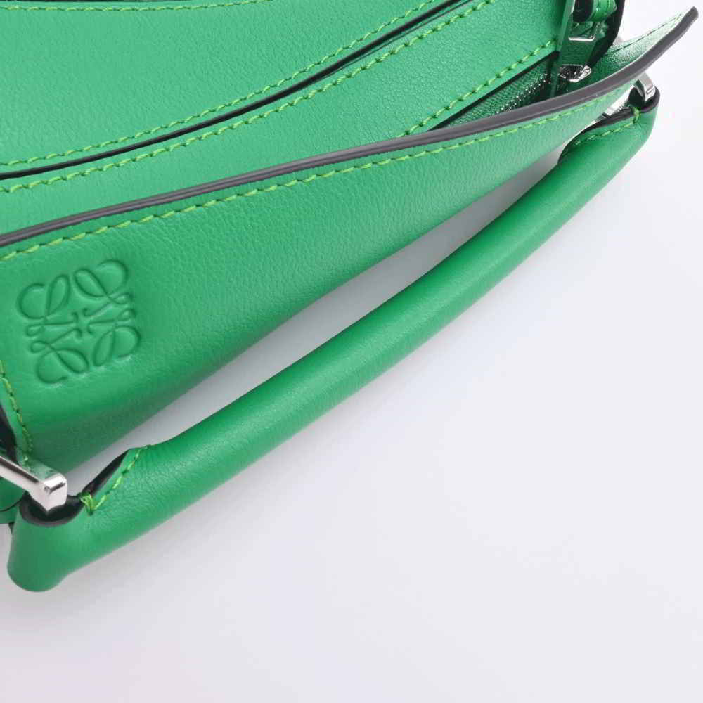 LOEWE Loewe leather puzzle bag shoulder green ladies - Picture 5 of 8